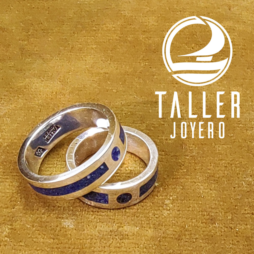 Argollas lapislazuli 03-002