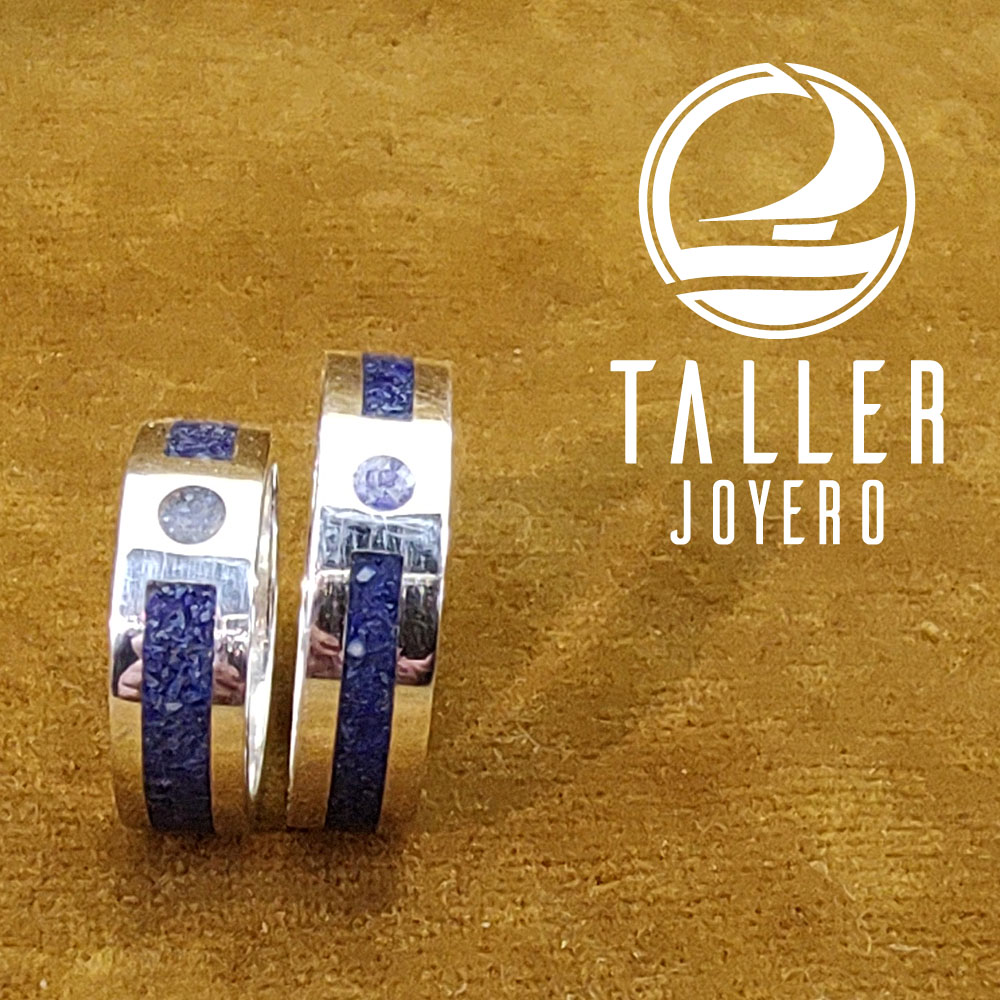 Argollas lapislazuli 03-003