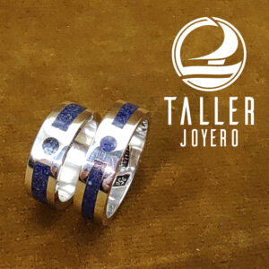 Argollas lapislazuli 03-005