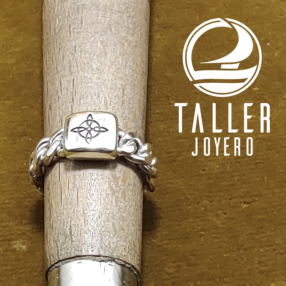 Anillo Sello Diseño 03 -005 tallerjoyero