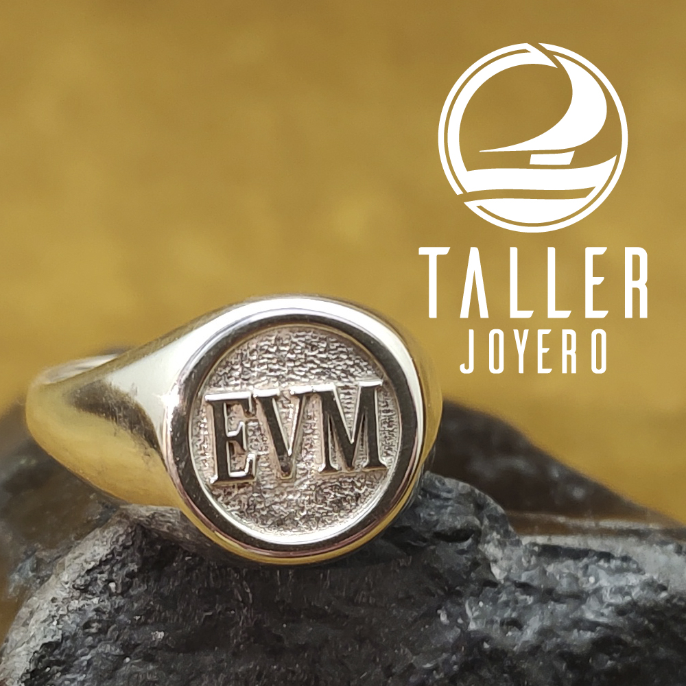 Anillo Sello Diseño 04 -001 tallerjoyero.cl