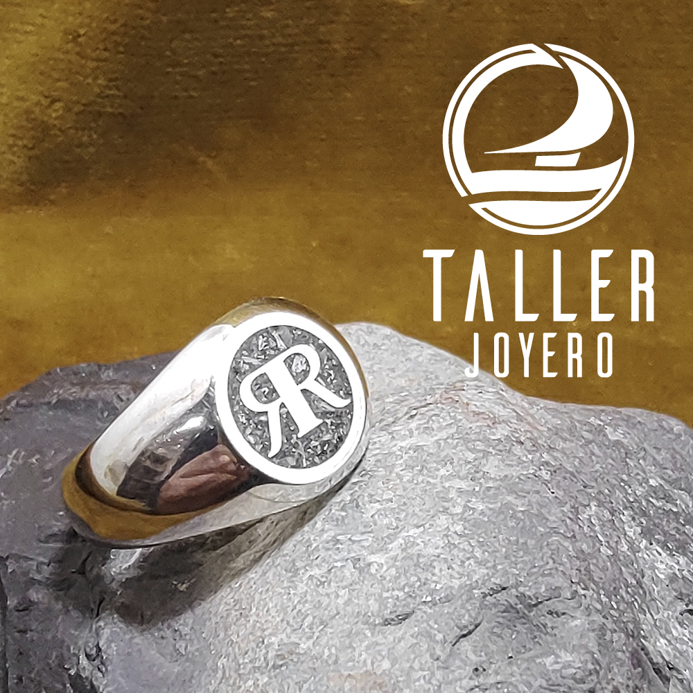 Anillo Sello Diseño 04 -002 tallerjoyero.cl