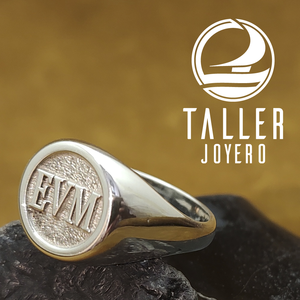 Anillo Sello Diseño 04 -003 tallerjoyero.cl