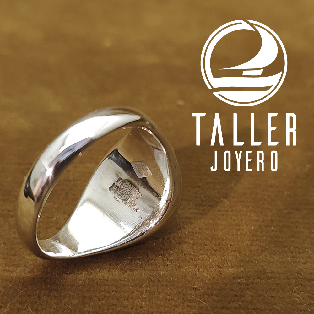 Anillo Sello Diseño 04 -004 tallerjoyero.cl