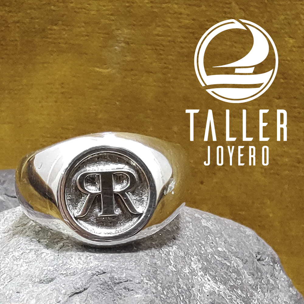 Anillo Sello Diseño 04 -005 tallerjoyero.cl