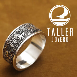 Anillo Celta Naturaleza 01 -001 tallerjoyero.cl