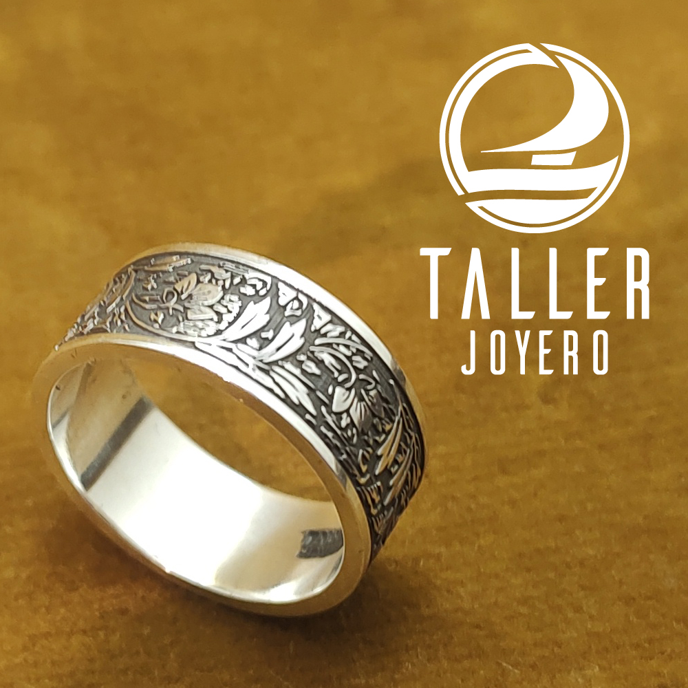 Anillo Celta Naturaleza 01 -003 tallerjoyero.cl