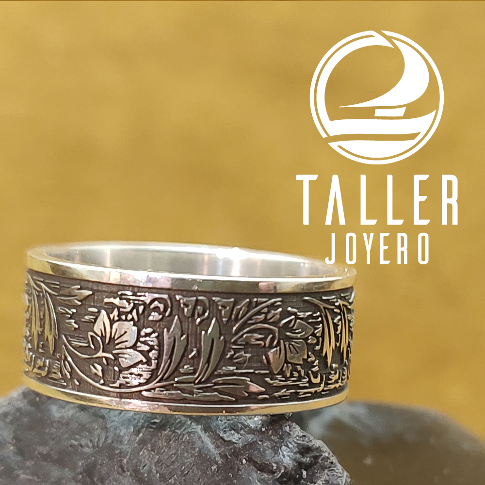 Anillo Celta Naturaleza 01 -004 tallerjoyero.cl