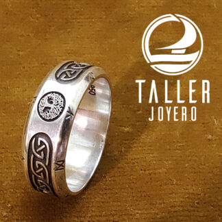 Anillo Diseño Celta 01 -003 tallerjoyero.cl
