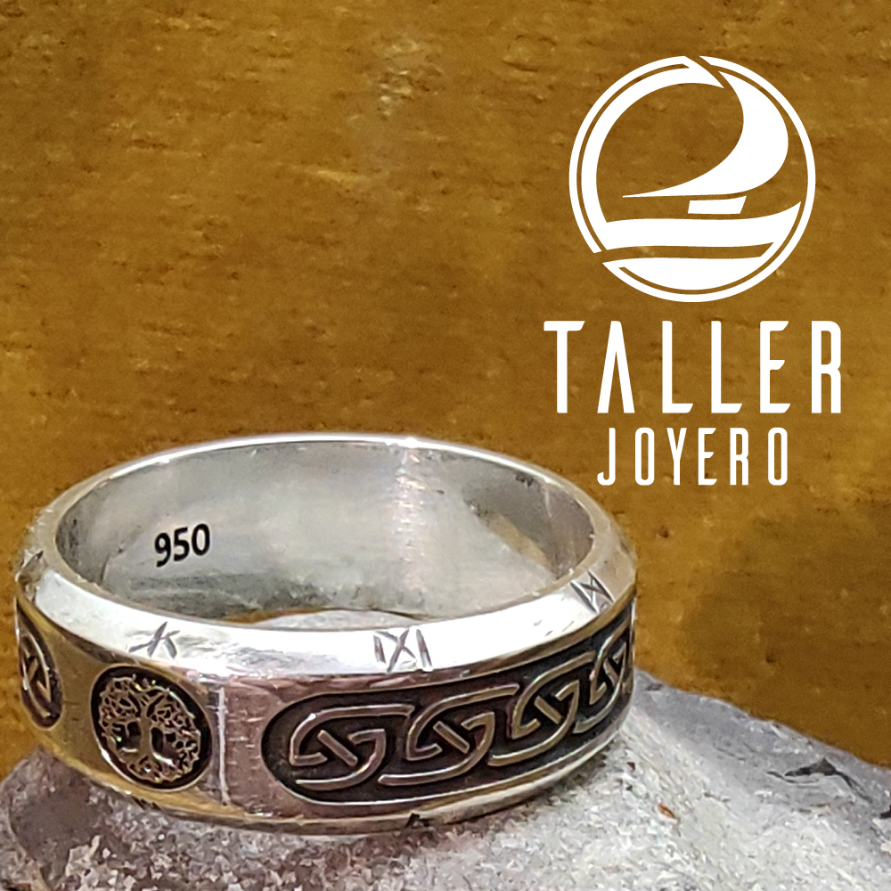 Anillo Diseño Celta 01 -005 tallerjoyero.cl