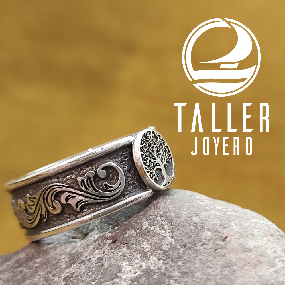 Anillo Diseño Celta 02 -002 tallerjoyero.cl