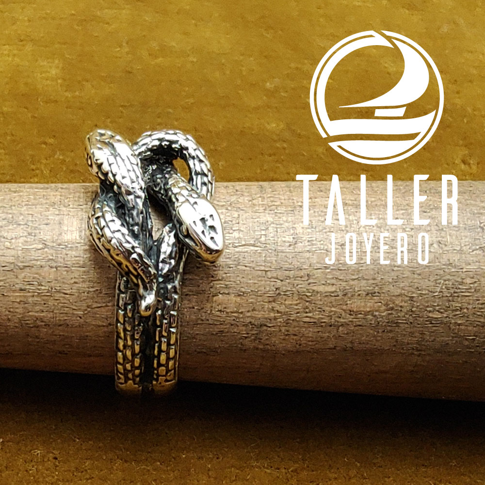 Anillo Diseño Serpiente 02 -004 tallerjoyero.cl