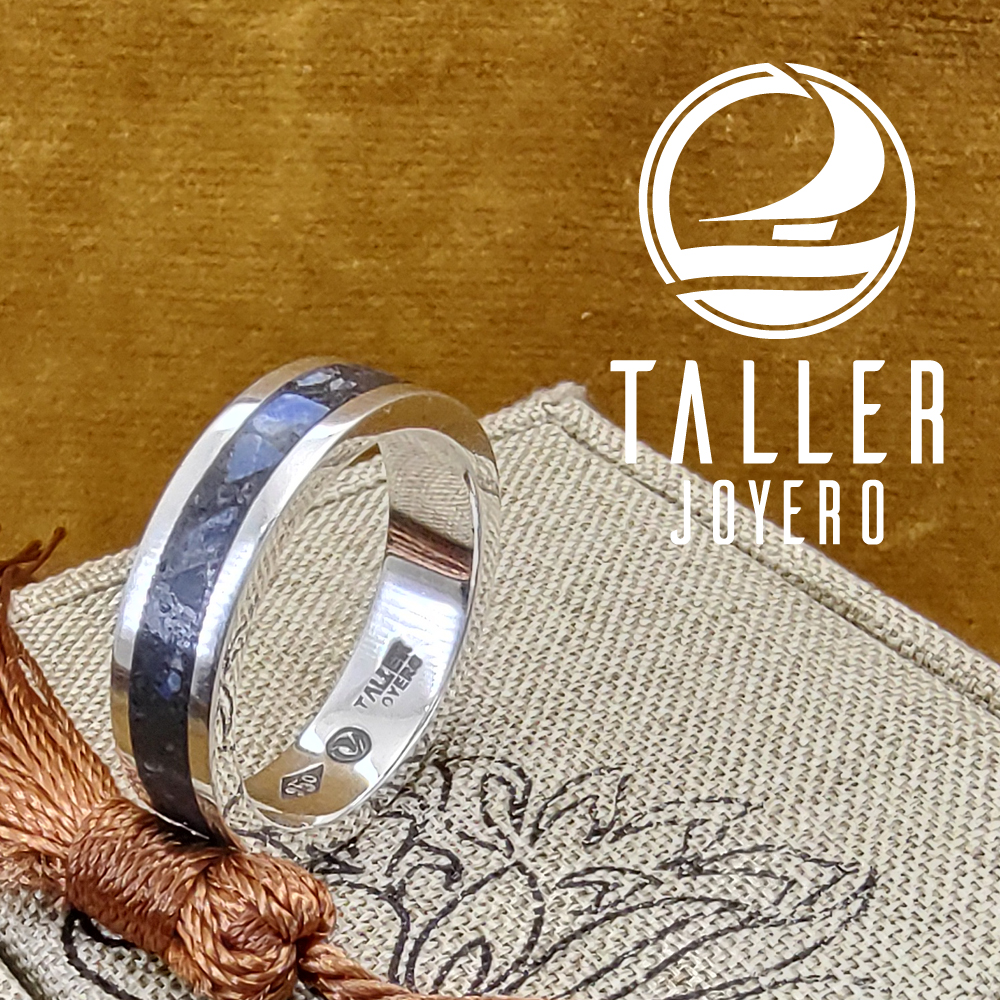 Anillo Dos Piedras 02- 005 tallerjoyero.cl