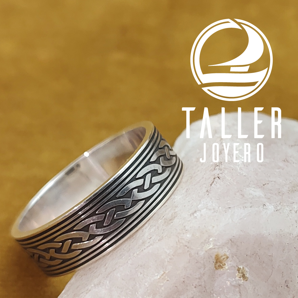 Anillo Nudo Celta 03 -005 tallerjoyero.cl