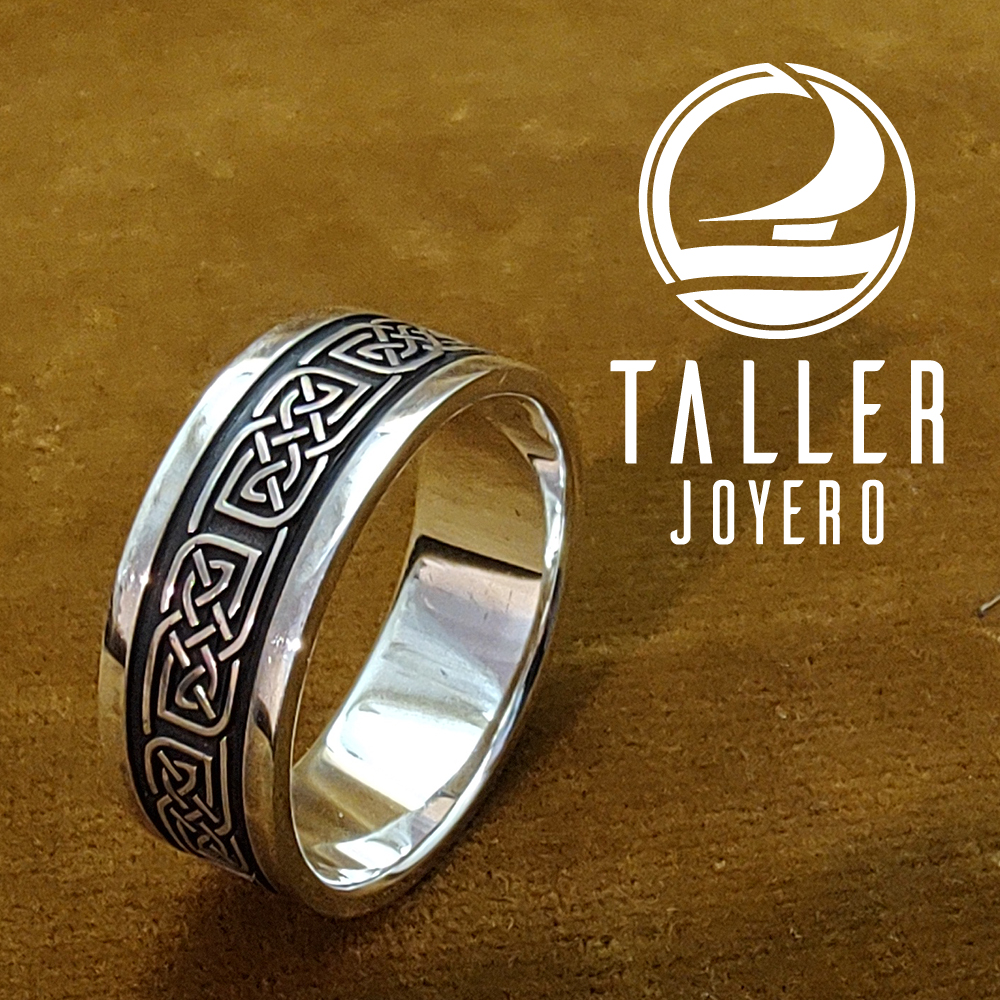 Anillo Nudo Celta 04 -003 tallerjoyero.cl