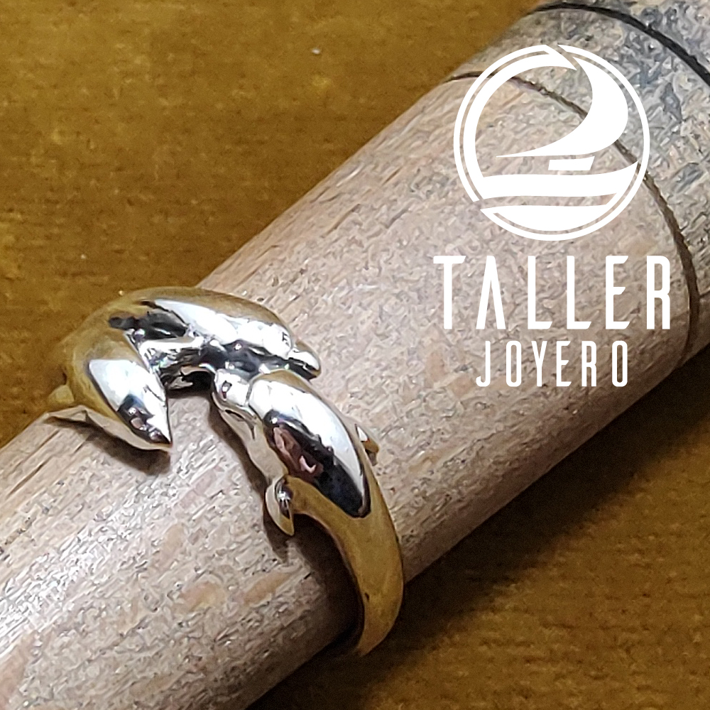 Anillo Plata Delfin 01 -003 tallerjoyero