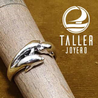 Anillo Plata Delfin 01 -004 tallerjoyero