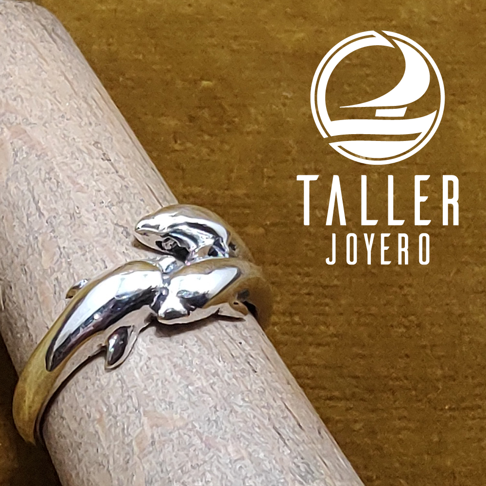 Anillo Plata Delfin 01-005 tallerjoyero