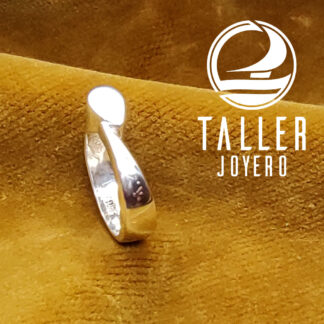 Anillo Plata Diseño 01 -003 tallerjoyero.cl