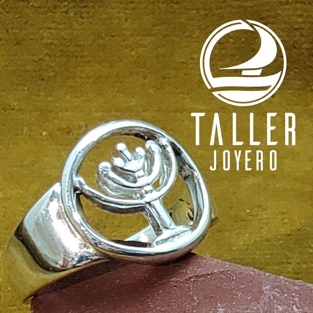 Anillo Plata Diseño 03 -004 tallerjoyero.cl