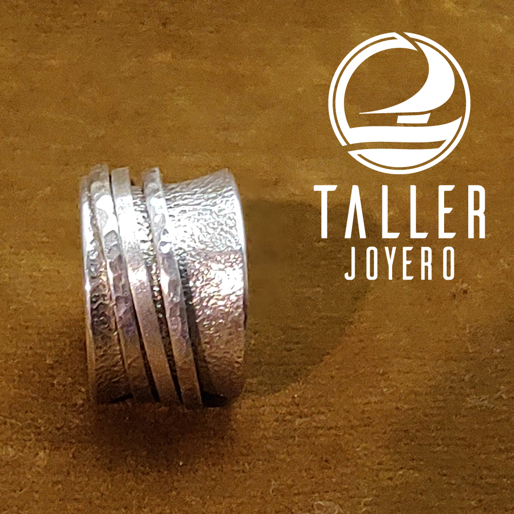 Anillo Plata Relajacion 03 -003 tallerjoyero.cl