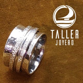 Anillo Plata Relajacion 04 -003 tallerjoyero.cl