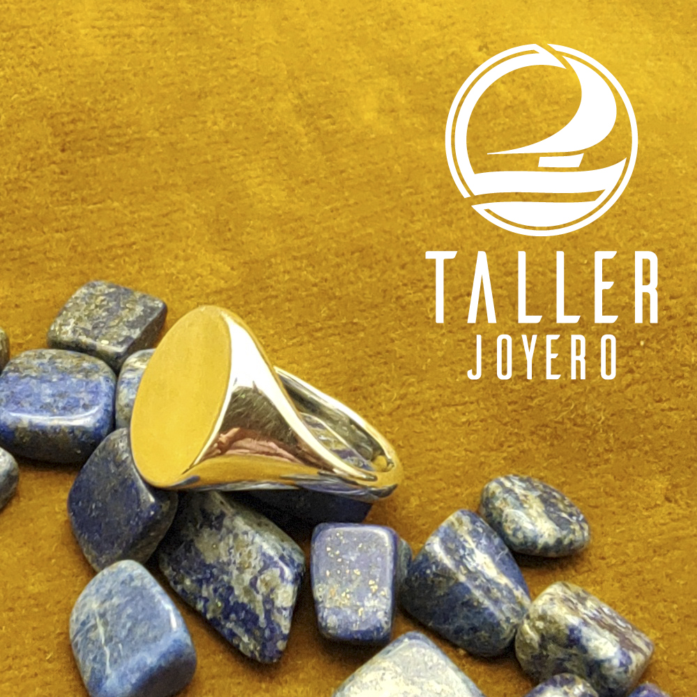 Anillo Sello Ovalado 01 -004 tallerjoyero.cl
