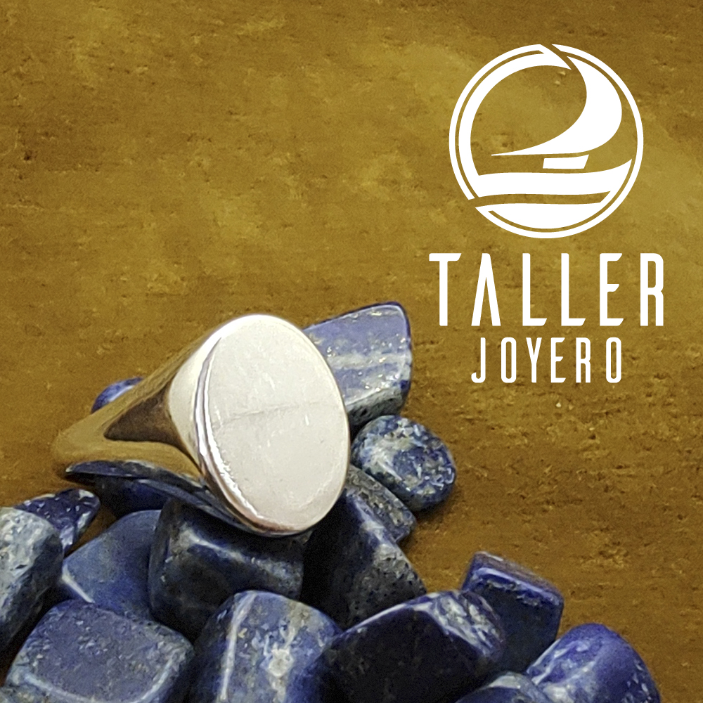 Anillo Sello Ovalado 01 -005 tallerjoyero.cl