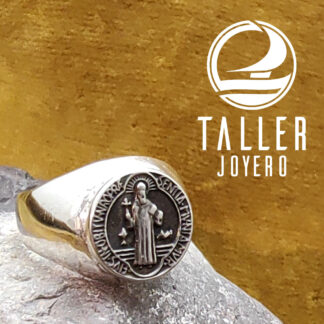 Anillo Sello San Benito 02 -001 tallerjoyero.cl