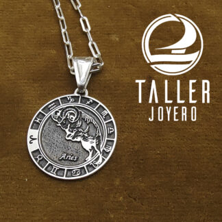Medalla Plata Aries 01 -002 tallerjoyero.cl