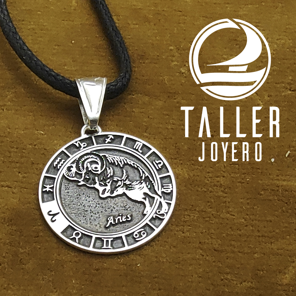 Medalla Plata Aries 01 -003 tallerjoyero.cl