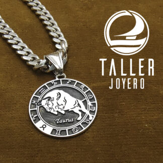 Medalla Plata Tauro 01 -001 tallerjoyero.cl