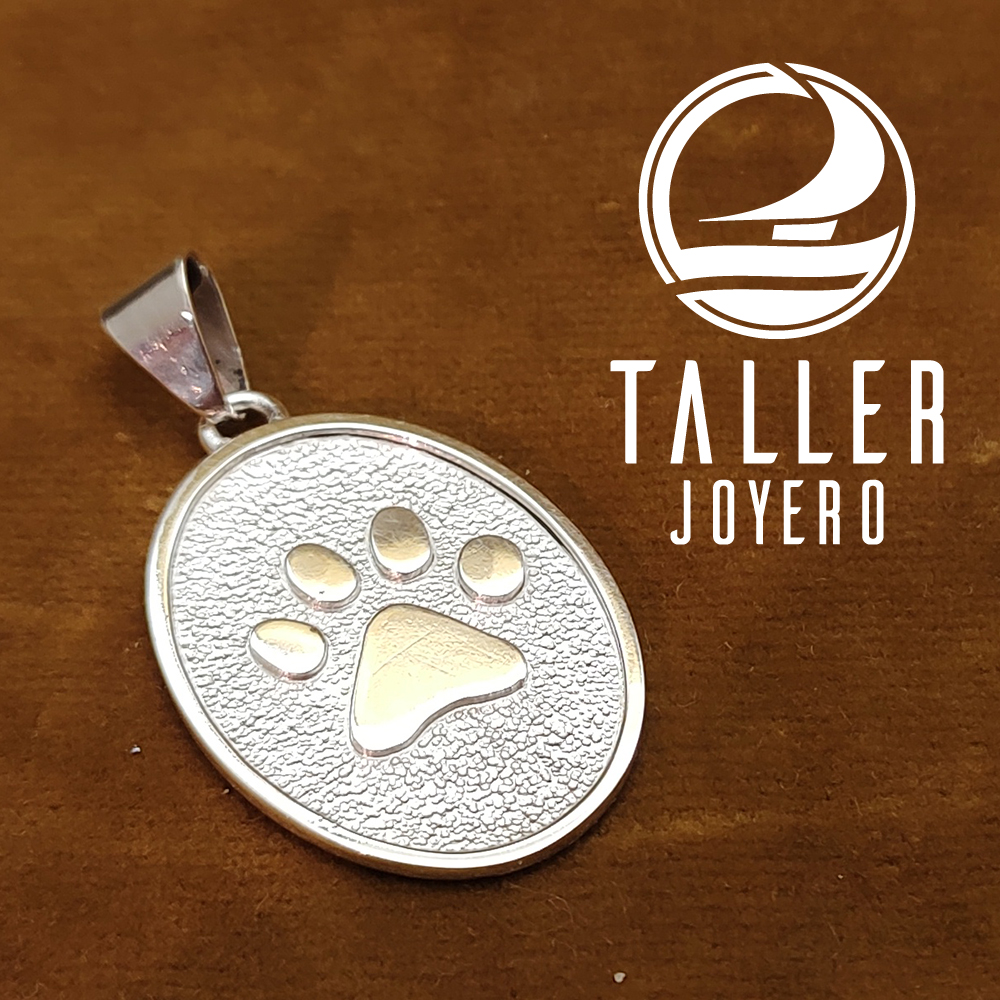Medallon Pata Perro 02 -001 tallerjoyero.cl